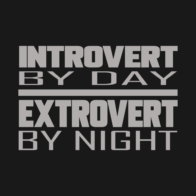 introvert by day, extrovert by night by the IT Guy 