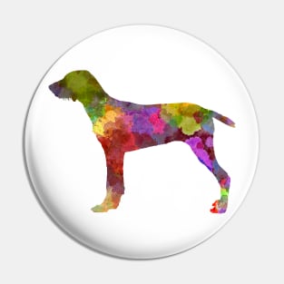 Wirehaired Slovakian Pointer  in watercolor Pin