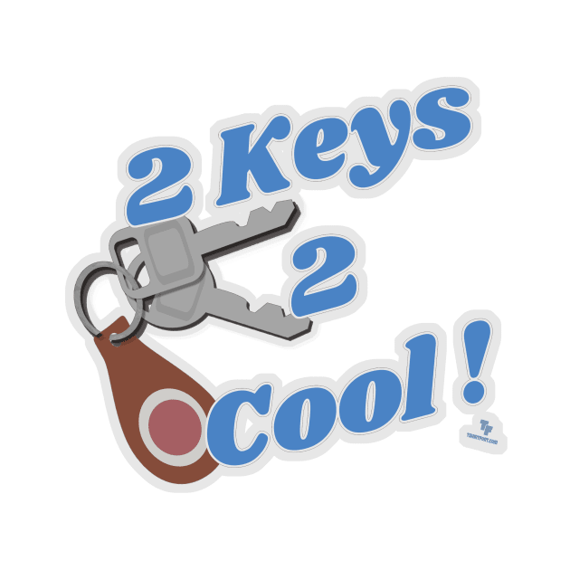 Two Keys 2 Cool Classic Car Fun by Tshirtfort