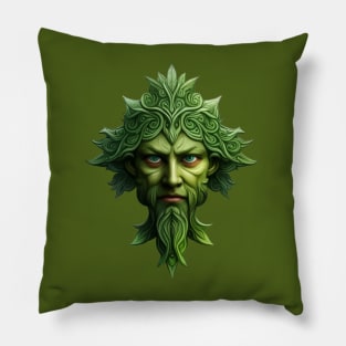 The Mountain Mens Celtic Wiccan Pagan Green Man Pillow