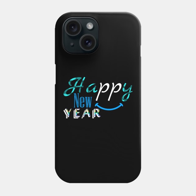 01 - Happy New Year Phone Case by SanTees