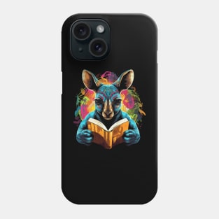 Kangaroo Reads Book Phone Case