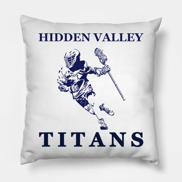 Titan Lacrosse Pillow by 752 Designs