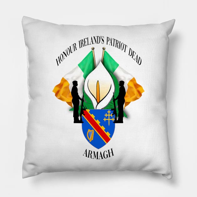 Irish Easter Lily - Armagh Ireland Pillow by Ireland