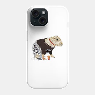 Capybara Nirvana fan Phone Case