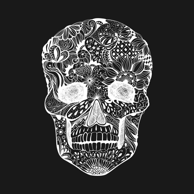 Floral skull by katerinamk