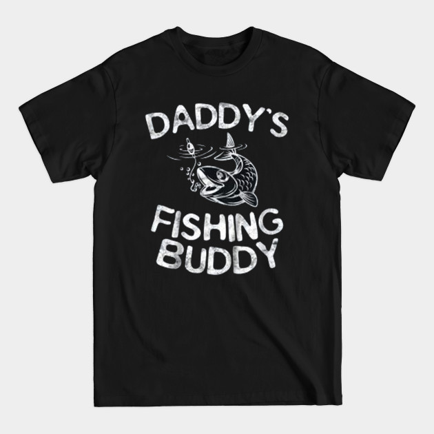 Disover Kids Daddy's Fishing Buddy T-Shirt Young Fisherman Gift Shirt - Kids Daddys Fishing Buddy Youn - T-Shirt