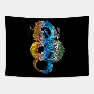 Japanese Dragon Vintage Demon Retro 102 Tapestry