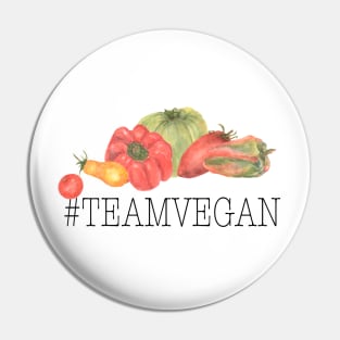 Team Vegan Pin