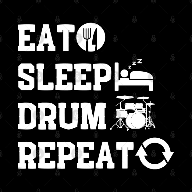 Eat Slee Drum Repeat by NomiCrafts