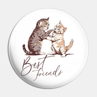 Best Cat Friend Pin