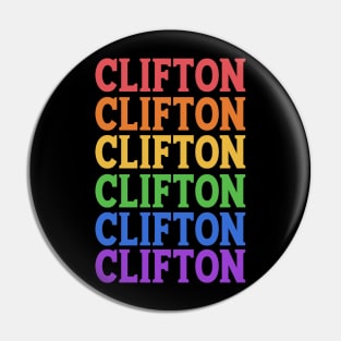 CLIFTON COLORFUL CITY Pin