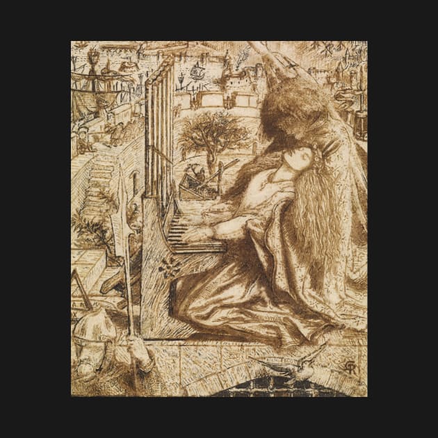 Design for Moxon's Tennyson - Saint Cecilia by Dante Gabriel Rossetti by Classic Art Stall