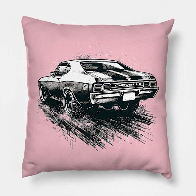 Chevrolet Chevelle Pillow by Vehicles-Art