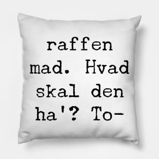 Hvor skal du Hen-rik? Pillow