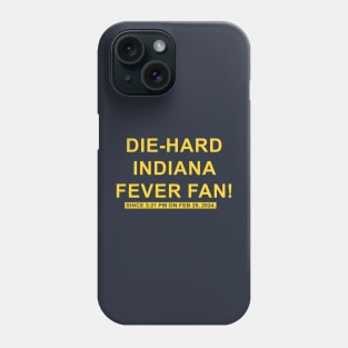 Die Hard Indiana Fever Fan Caitlin Clark Phone Case