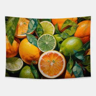 Oranges, limes and lemons. Tapestry