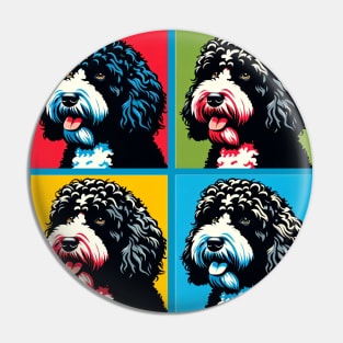 Portuguese Water Dog Pop Art - Dog Lover Gifts Pin