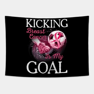 Breast Cancer Awareness Pink Ribbon Soccer Lovers Women Tapestry