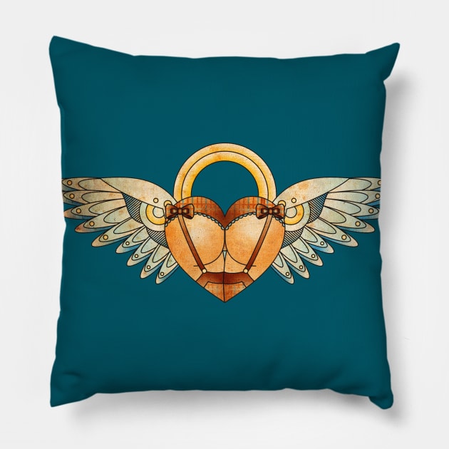 tartan angel Pillow by GoPinups