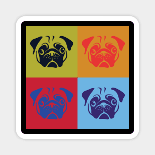 Pug Pop Art by AiReal Apparel Magnet