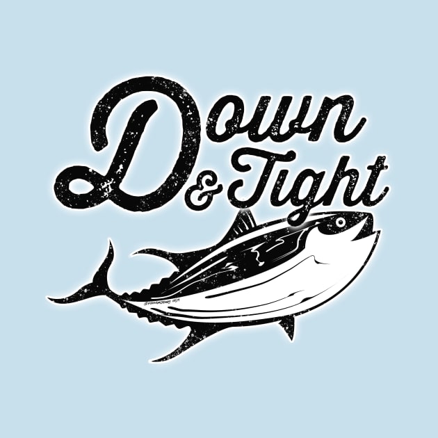 Down & Tight Tuna Fishing by fishweardesigns