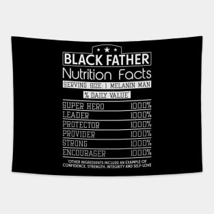 Black Father Nutrition Facts, Black Father, Black dad Tapestry