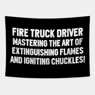 Fire Truck Driver Mastering the Art Tapestry