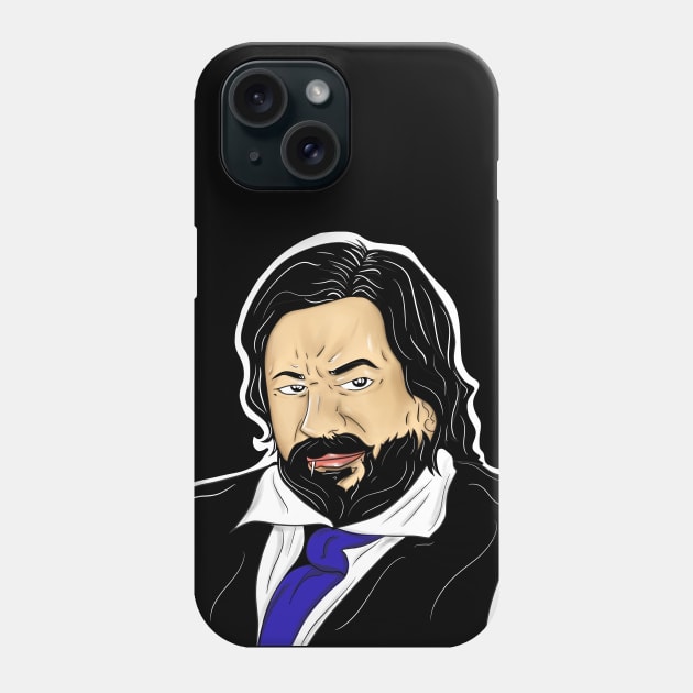 Jackie Daytona the one and only not vampire bartender Phone Case by jorge_lebeau