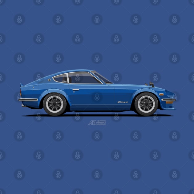 Fairlady 240z Devil Z Blue by ARVwerks