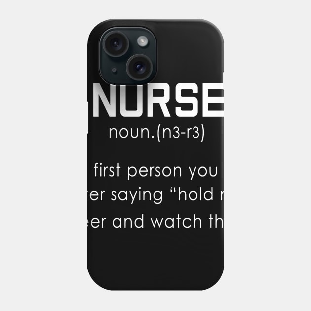 Nurse Noun Funny Nurse Phone Case by Namio