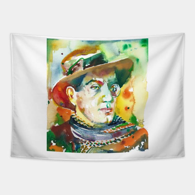 FRITZ LANG watercolor portrait .2 Tapestry by lautir