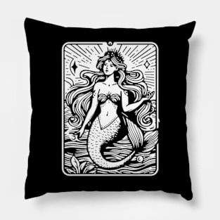 Mermaid Tarot Style Pillow