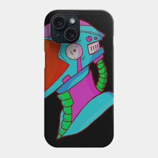 Helmet Cyberware Drawing Phone Case