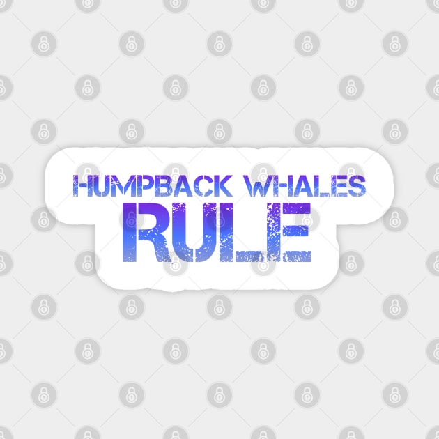 Humpback whale t-shirt designs Magnet by Coreoceanart