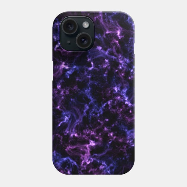 Purple nebula Phone Case by Nerdiant