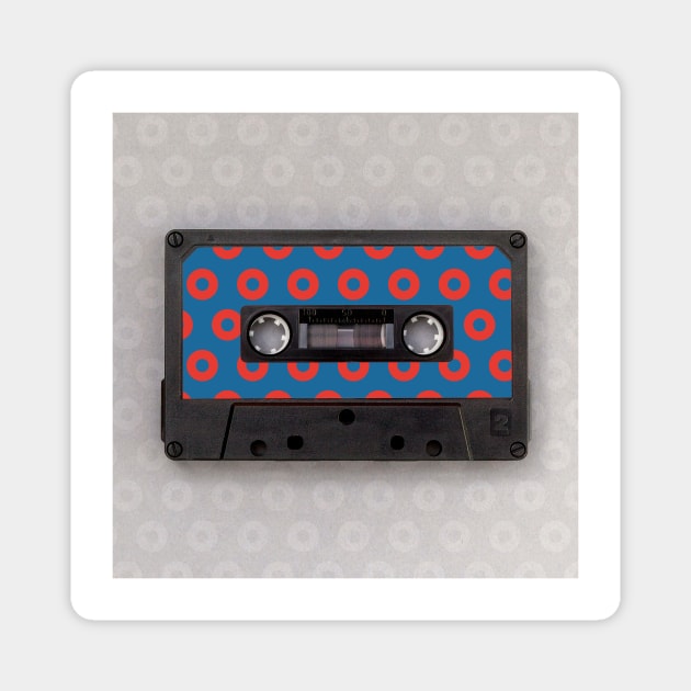 Fishman Donuts Phish Cassette Tape Magnet by NeddyBetty