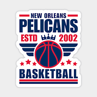 New Orleans Pelicans 2002 Basketball Retro Magnet