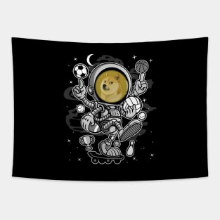 Astronaut Skate Dogecoin DOGE Coin To The Moon Crypto Token Cryptocurrency Blockchain Wallet Birthday Gift For Men Women Kids Tapestry