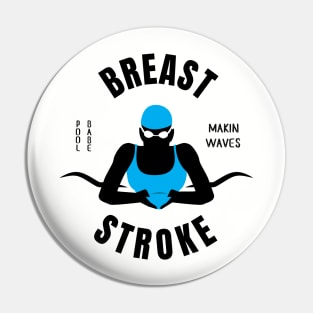 Girls Breaststroke Pool Babe Swimming Gift Pin