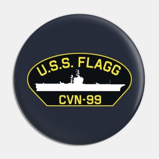 USS Flagg Patch Pin