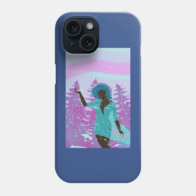 winter elf witch Phone Case by Space Spector