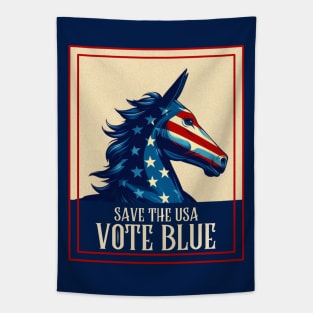 Vote Blue - Save Democracy Tapestry