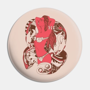 Pink Tan Cancer Beauty Pin