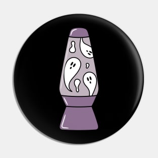 Ghost lava lamp Pin