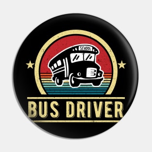 Bus Driver Vintage Pin