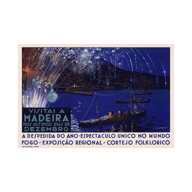 Visitai a Madeira Portugal Vintage Poster 1939 by vintagetreasure