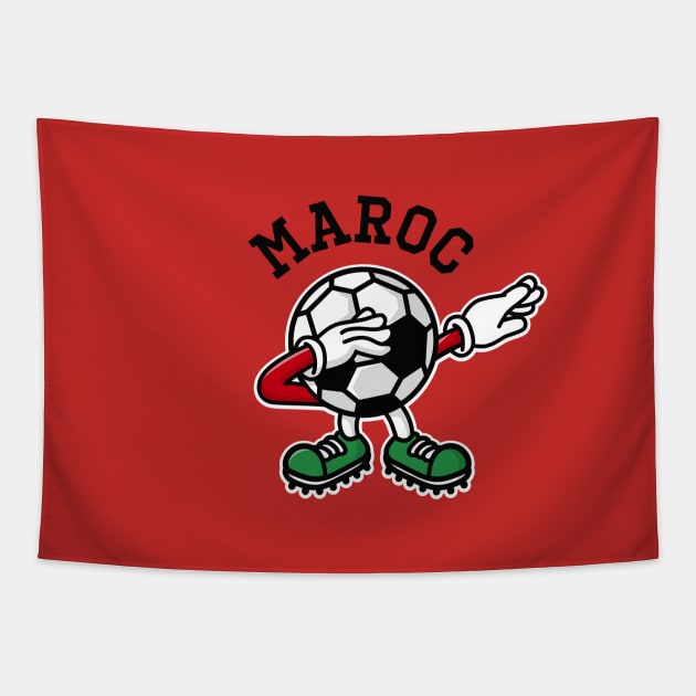 Maroc Morocco dab dabbing soccer football Tapestry by LaundryFactory