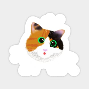 Lucky Cat Maneki Neko cute Blep Magnet