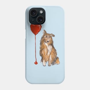 Watercolor Shetland sheepdog Phone Case